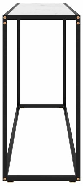 Fehér edzett üveg tálalóasztal 120 x 35 x 75 cm