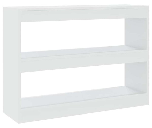 Fehér térelválasztó könyvszekrény 100 x 30 x 72 cm