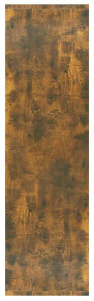 Füstös tölgy színű fa könyvszekrény/térelválasztó 80x30x103 cm