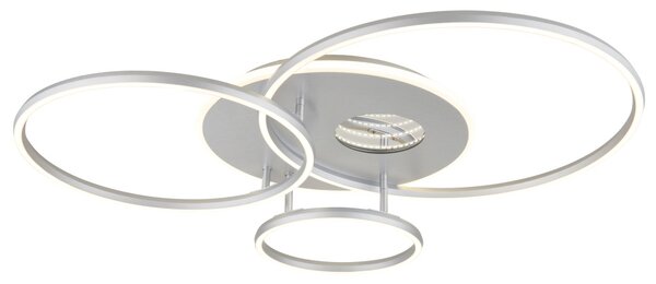 INVERTINA LED mennyezeti lámpa, ezüst, 90 cm, 54W, 2256 lm, 2700–6500 K