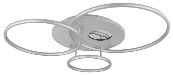 INVERTINA LED mennyezeti lámpa, ezüst, 90 cm, 54W, 2256 lm, 2700–6500 K