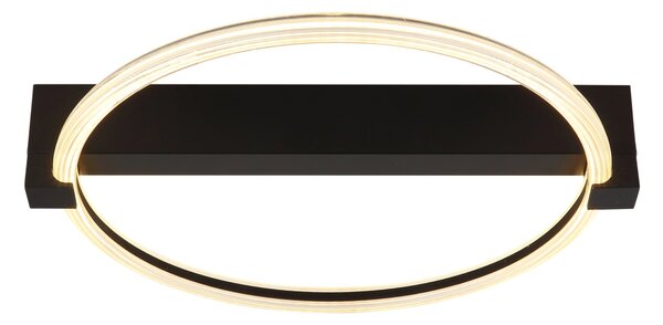FLETCHER LED mennyezeti lámpa, matt fekete, 41,4 cm, 15W, 1320 lm, 3000 K