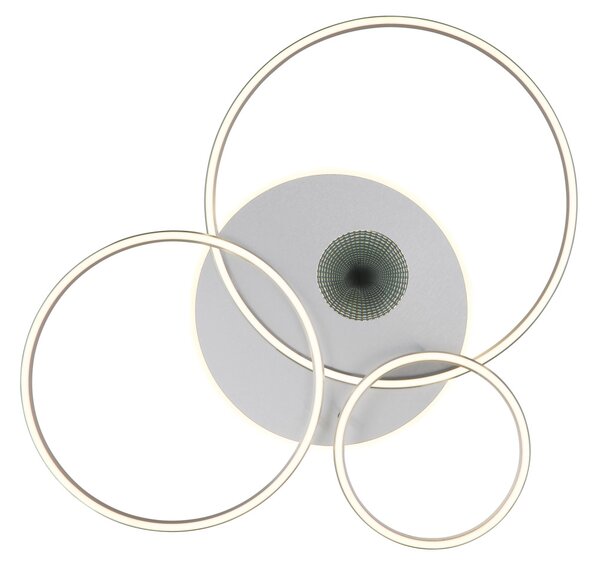 INVERTINA LED mennyezeti lámpa, ezüst, 90 cm, 54W, 2256 lm, 2700–6500 K