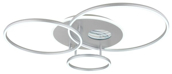 INVERTINA LED mennyezeti lámpa, ezüst, 90 cm, 54W, 2256 lm, 2700–6500 K