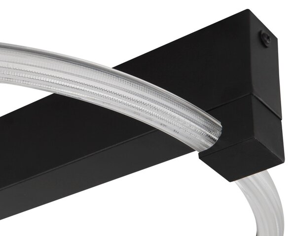 FLETCHER LED mennyezeti lámpa, matt fekete, 41,4 cm, 15W, 1320 lm, 3000 K