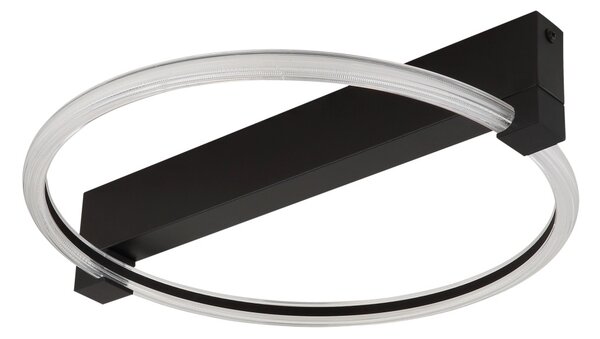 FLETCHER LED mennyezeti lámpa, matt fekete, 41,4 cm, 15W, 1320 lm, 3000 K