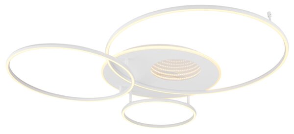 INVERTINA LED mennyezeti lámpa, matt fehér, 126,4 cm, 70W, 4599 lm, 2700–6500 K