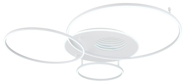 INVERTINA LED mennyezeti lámpa, matt fehér, 126,4 cm, 70W, 4599 lm, 2700–6500 K