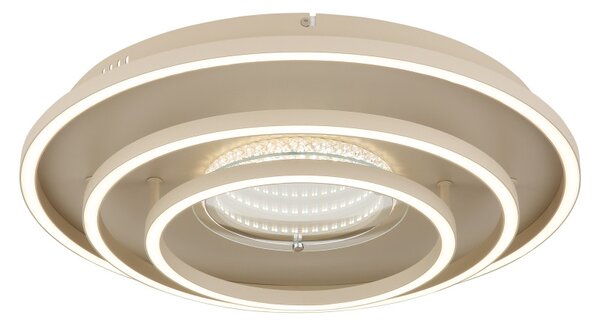 LAWANDA LED mennyezeti lámpa, homokszínű, Ø51,1 cm, 40W, 1461 lm, 3000/4000/6000 K