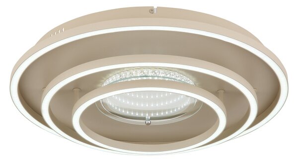 LAWANDA LED mennyezeti lámpa, homokszínű, Ø51,1 cm, 40W, 1461 lm, 3000/4000/6000 K