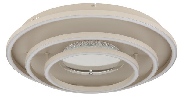 LAWANDA LED mennyezeti lámpa, homokszínű, Ø51,1 cm, 40W, 1461 lm, 3000/4000/6000 K