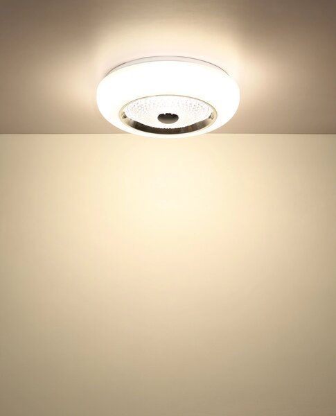 GRAHAM LED mennyezeti lámpa, matt fehér, Ø38,5 cm, 24W, 2038 lm, 2700/4000/6000 K