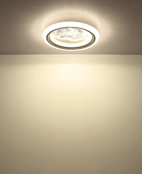 ODESSA LED mennyezeti lámpa, szürke, Ø39,5 cm, 28W, 2200 lm, 3000/4000/6500 K