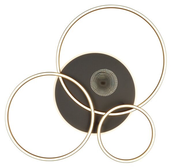 INVERTINA LED mennyezeti lámpa, matt arany, 90 cm, 54W, 2256 lm, 2700–6500 K
