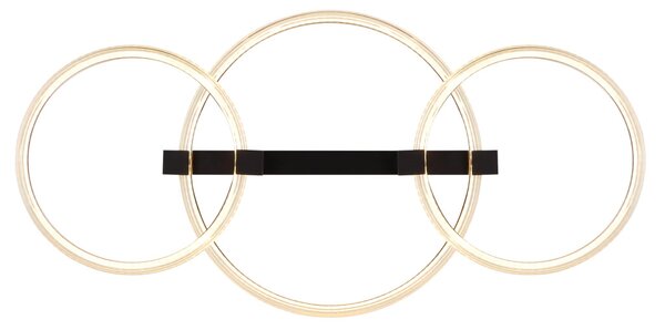 FLETCHER LED mennyezeti lámpa, matt fekete, 76,1 cm, 40W, 3340 lm, 3000 K