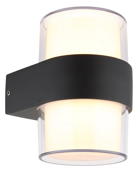 IGNACIO LED kültéri fali lámpa, antracit, 13 cm magas, 10W, 980 lm, 3000 K
