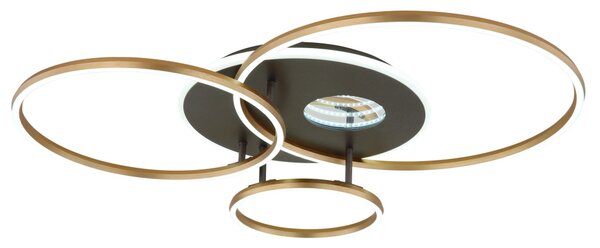 INVERTINA LED mennyezeti lámpa, matt arany, 90 cm, 54W, 2256 lm, 2700–6500 K