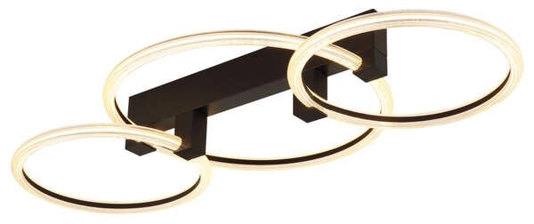 FLETCHER LED mennyezeti lámpa, matt fekete, 76,1 cm, 40W, 3340 lm, 3000 K