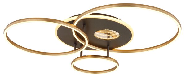 INVERTINA LED mennyezeti lámpa, matt arany, 90 cm, 54W, 2256 lm, 2700–6500 K