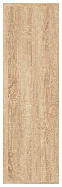 Sonoma tölgy színű szerelt fa könyvszekrény 98 x 29 x 97,5 cm