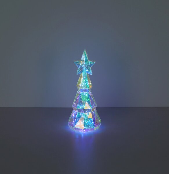 TREENO LED asztali lámpa, átlátszó, Ø11 cm, 2W, 8000 K
