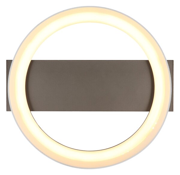 SYRAKUS LED mennyezeti lámpa, matt kávébarna, 26 cm, 12W, 629 lm, 3000 K