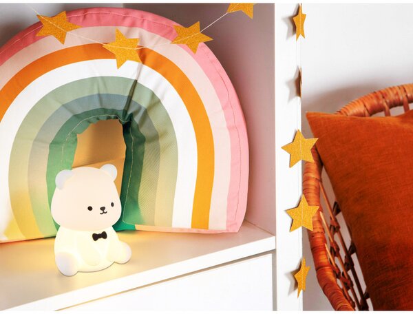 TEDDY LED asztali lámpa, matt fehér, 12,9 cm magas, 1W, 35 lm