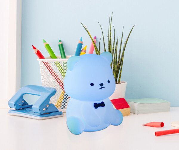 TEDDY LED asztali lámpa, matt fehér, 12,9 cm magas, 1W, 35 lm