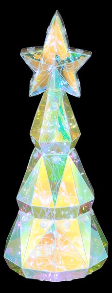 TREENO LED asztali lámpa, átlátszó, Ø11 cm, 2W, 8000 K