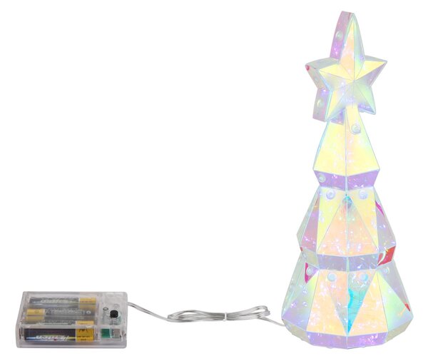 TREENO LED asztali lámpa, átlátszó, Ø11 cm, 2W, 8000 K
