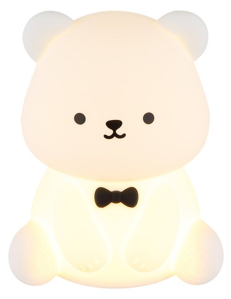 TEDDY LED asztali lámpa, matt fehér, 12,9 cm magas, 1W, 35 lm