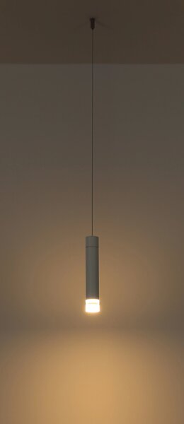 PELO LED függőlámpa, matt fehér, Ø3,8 cm, 2W, 60 lm, 3000 K