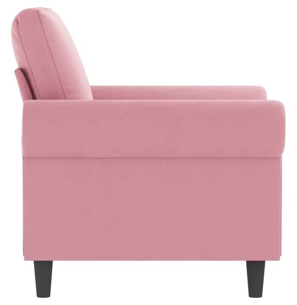 VidaXL rózsaszín bársony kanapéfotel 60 cm