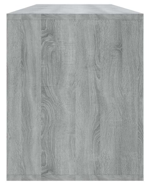 Szürke sonoma színű szerelt fa TV-szekrény 130 x 35 x 50 cm
