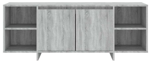 Szürke sonoma színű szerelt fa TV-szekrény 130 x 35 x 50 cm