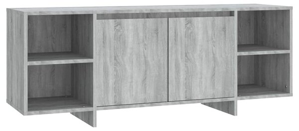 Szürke sonoma színű szerelt fa TV-szekrény 130 x 35 x 50 cm