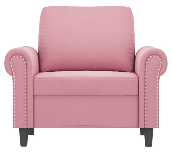 VidaXL rózsaszín bársony kanapéfotel 60 cm