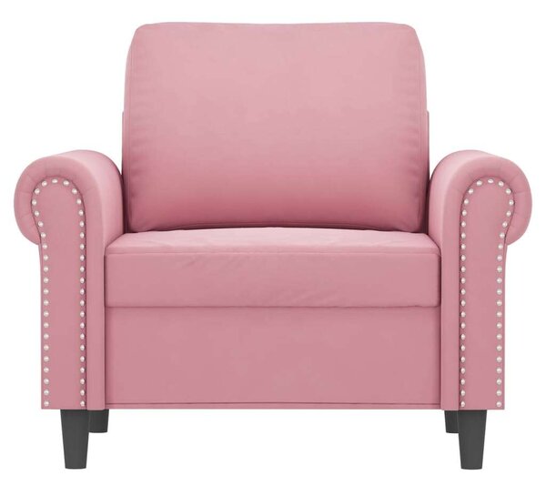 VidaXL rózsaszín bársony kanapéfotel 60 cm