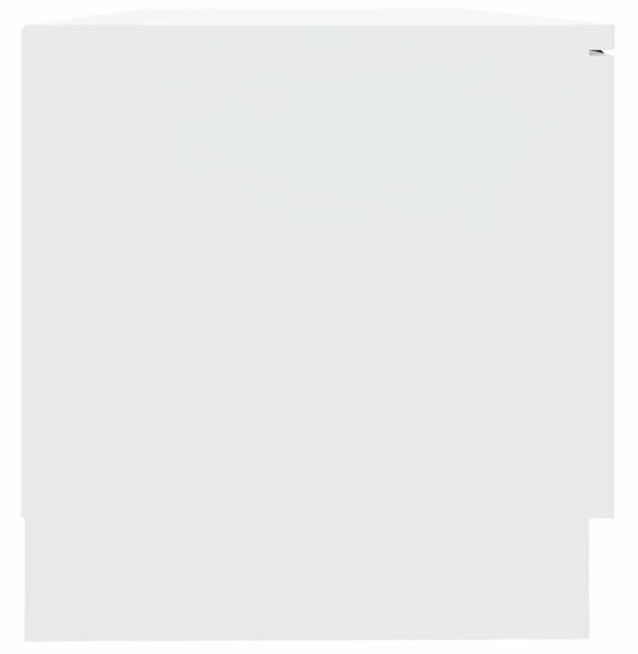 Fehér szerelt fa TV-szekrény 80 x 35 x 36,5 cm
