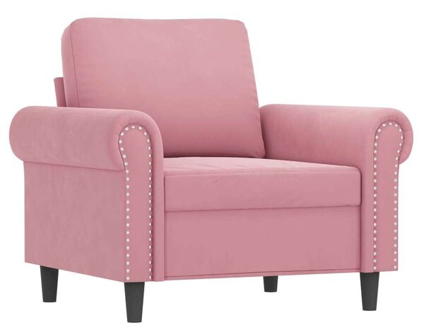 VidaXL rózsaszín bársony kanapéfotel 60 cm