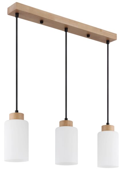 ROWENA függőlámpa, barna, 60 cm, 3×E27