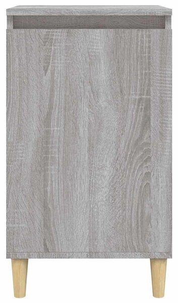 2 db szürke sonoma színű szerelt fa éjjeliszekrény 40x35x70 cm