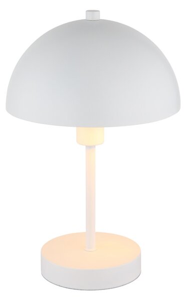 ATOMA I asztali lámpa, matt fehér, Ø20 cm, 1×E14