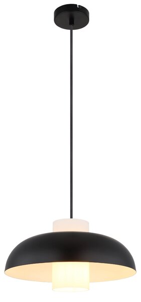 LOWE függőlámpa, matt fekete, Ø38 cm, 1×E27