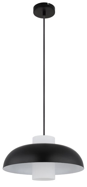LOWE függőlámpa, matt fekete, Ø38 cm, 1×E27