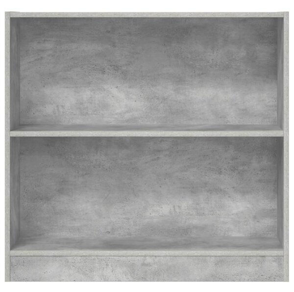 Betonszürke forgácslap könyvespolc 80 x 24 x 75 cm