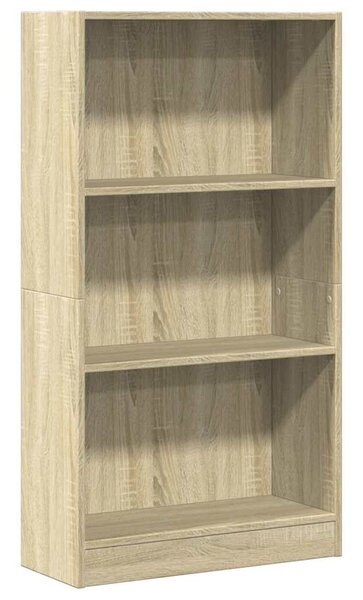 Sonoma tölgy színű szerelt fa könyvespolc 60 x 24 x 109 cm