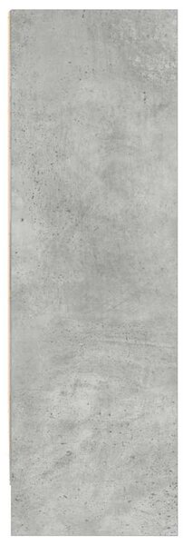 Betonszürke forgácslap könyvespolc 80 x 24 x 75 cm