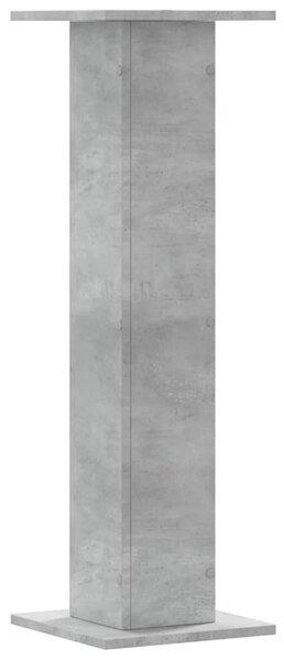 2 db betonszürke szerelt fa növénytartó állvány 30 x 30 x 95 cm