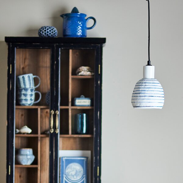 Függőlámpa Bloomingville, Elga, dimmable, Fehér, Konyha, Kerámia